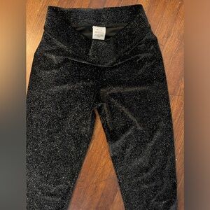 Pink brand, size XS, black sparkle, leggings